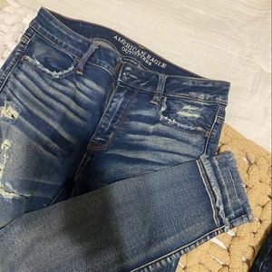 American eagle holey jeggings